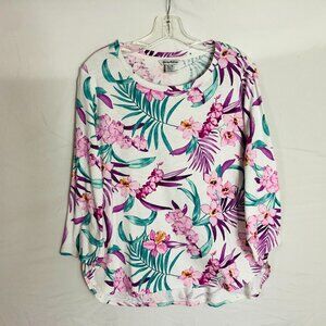 Tommy Bahama Women's Size XL Top Floral Shirt Loose Relaxed Fit
